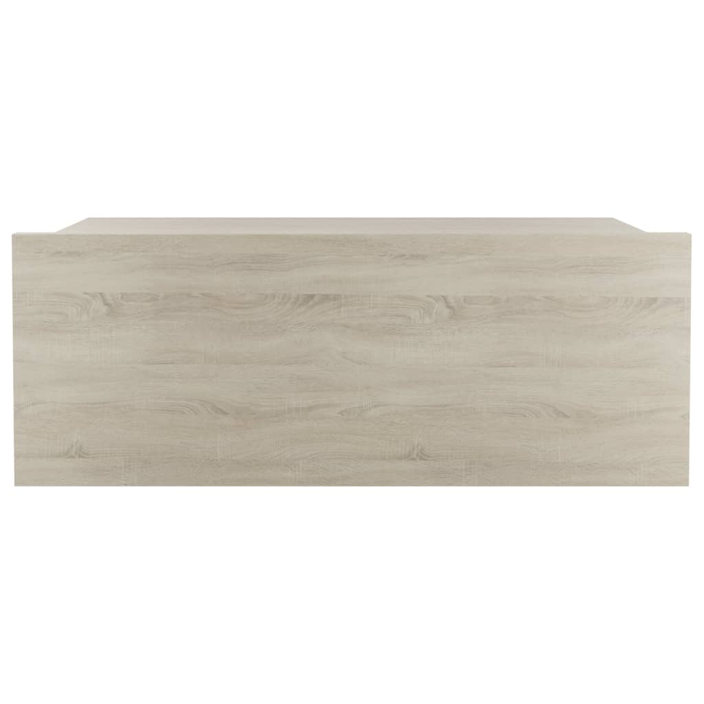 Table de chevet flottante Chêne sonoma Bois d'ingénierie