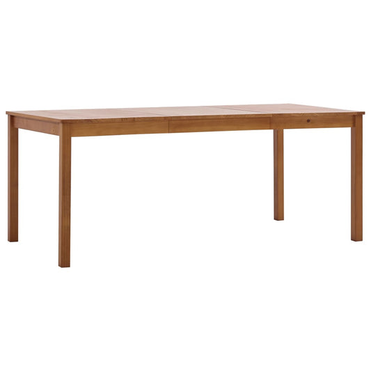 Table à manger Marron miel 180x90x73 cm Bois de pin