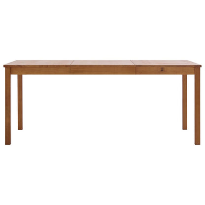 Table à manger Marron miel 180x90x73 cm Bois de pin