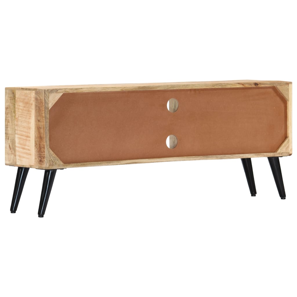 Meuble TV 115x30x47 cm Bois massif de manguier