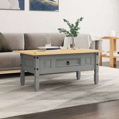 Table basse Pin mexicain Gamme Corona Gris 100x55x44 cm