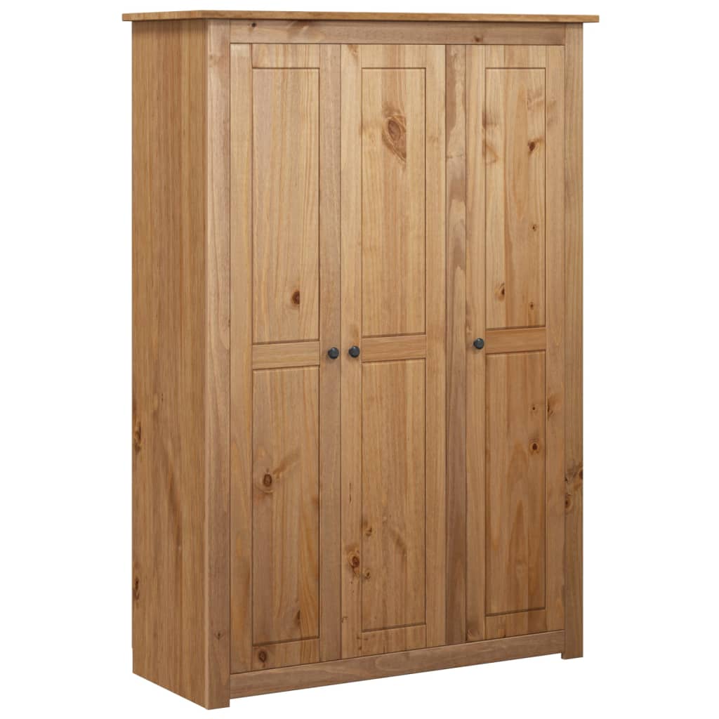 Garde-robe à 3 portes 118x50x171,5 cm Pin Assortiment Panama