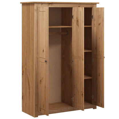 Garde-robe à 3 portes 118x50x171,5 cm Pin Assortiment Panama