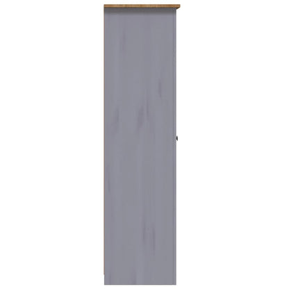 Garde-robe 3 portes Gris 118x50x171,5 cm Pin Assortiment Panama