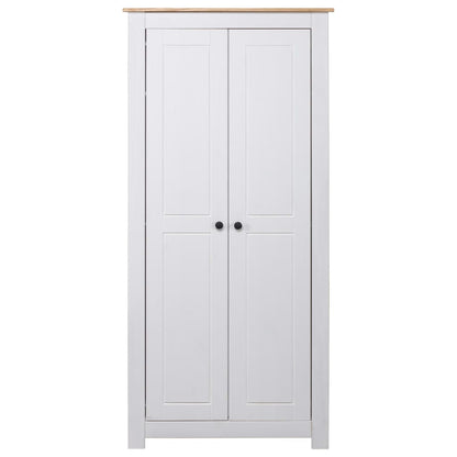 Garde-robe Blanc 80x50x171,5 cm Pin massif Assortiment Panama