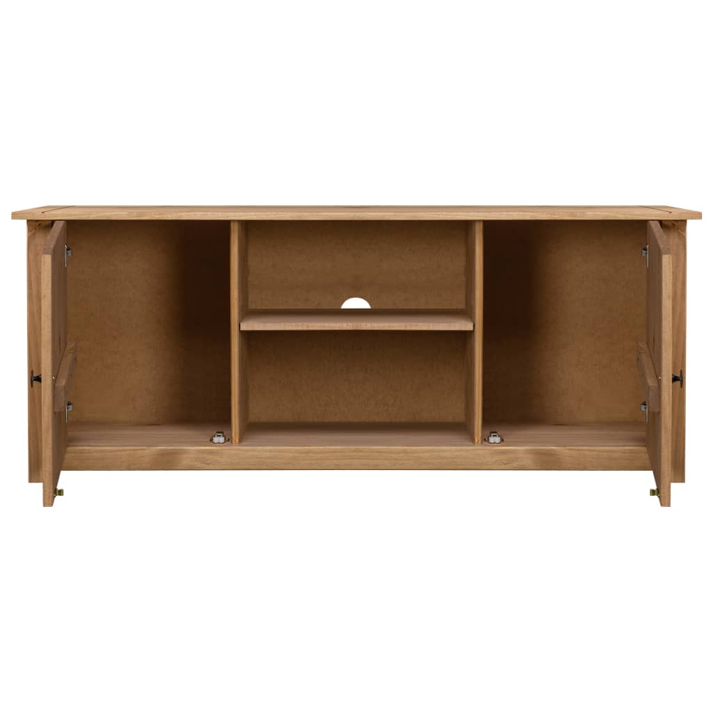 Meuble TV 120x40x50 cm Bois de pin massif Gamme Panama