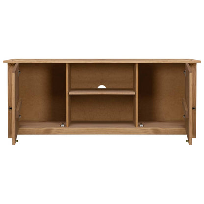 Meuble TV 120x40x50 cm Bois de pin massif Gamme Panama