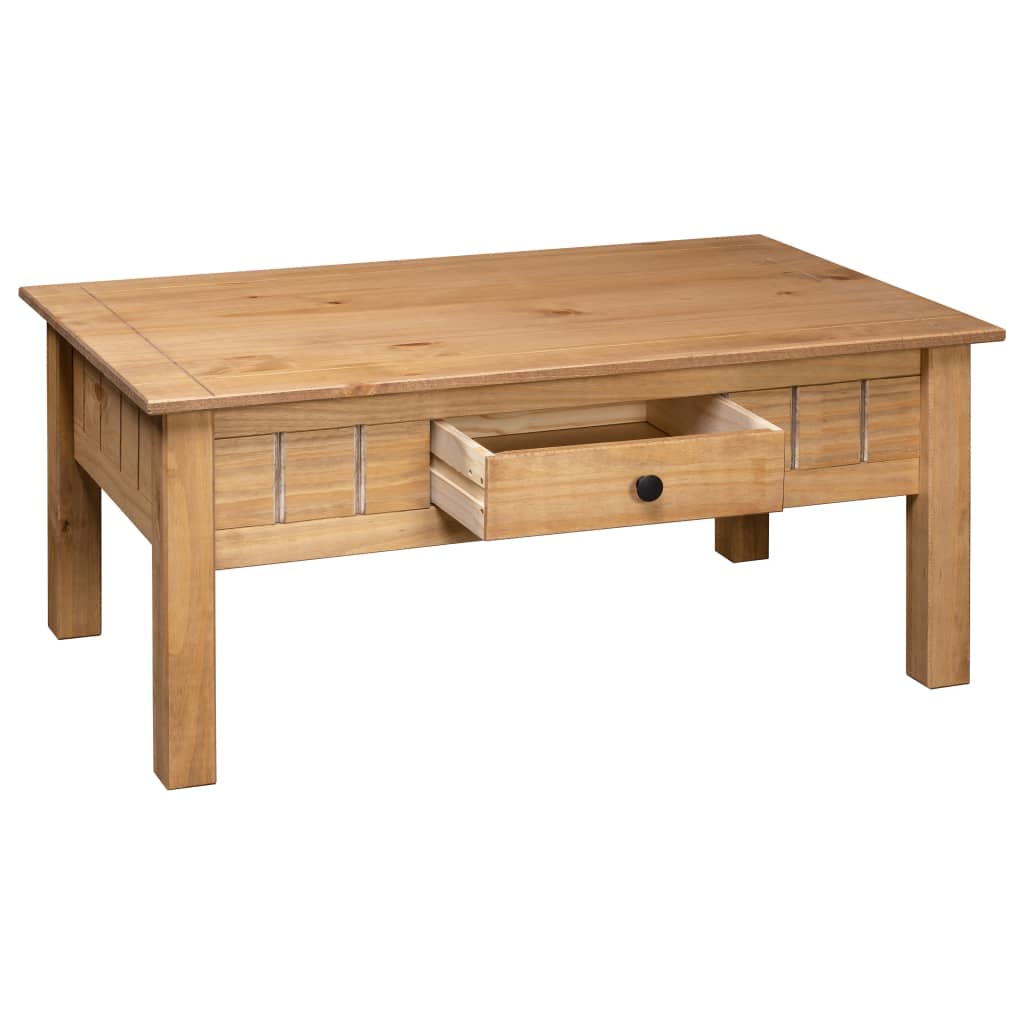 Table basse 100x60x45 cm Pin massif Assortiment Panama