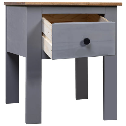 Table de chevet Gris 46x40x57 cm Pin Gamme Panama