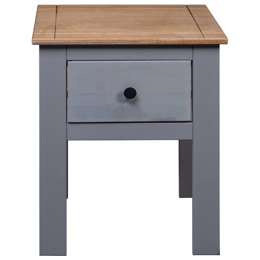 Table de chevet Gris 46x40x57 cm Pin Gamme Panama