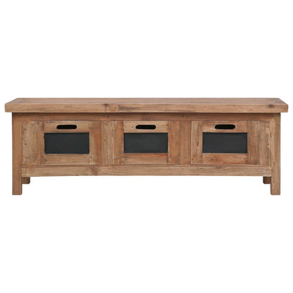 Meuble TV avec 3 tiroirs 120x30x40 cm Bois d'acajou massif