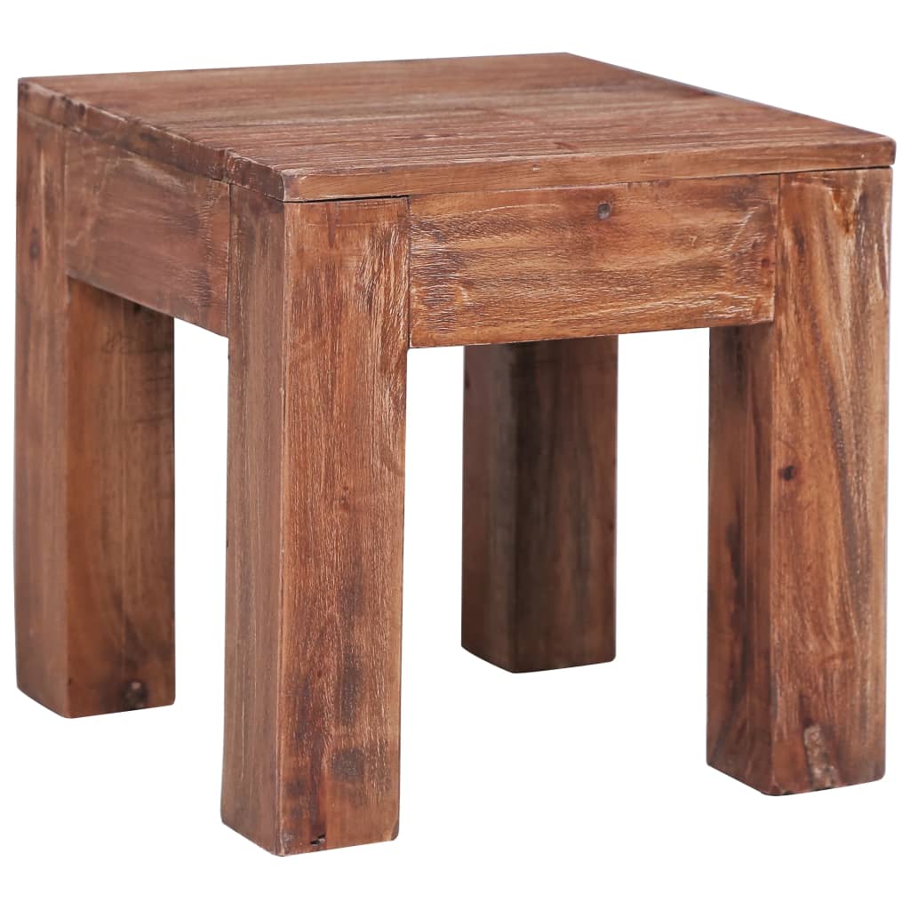 Table basse 30x30x30 cm bois d'acajou massif