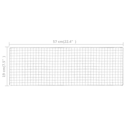 Barbecue portable de camping Acier inoxydable 60x22,5x33 cm