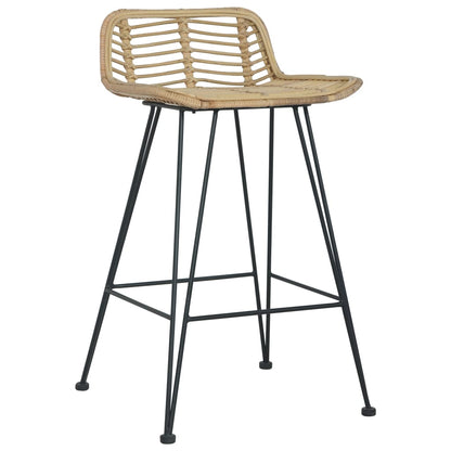 Chaises de bar lot de 2 rotin Naturel