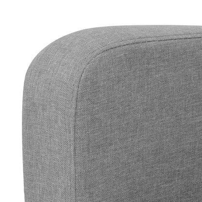 Ensemble de canapés 2 pcs tissu gris clair