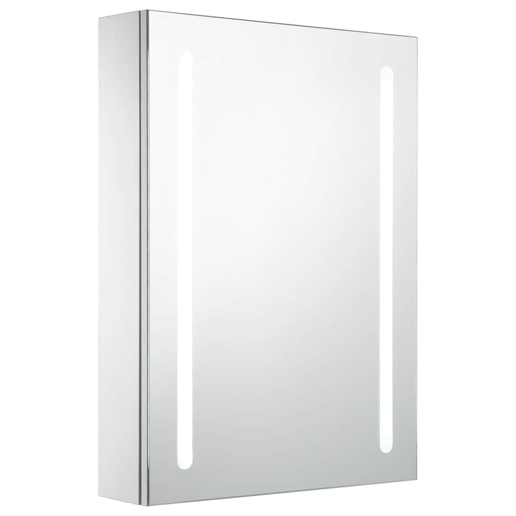 Armoire de salle de bain à miroir LED 50x13x70 cm