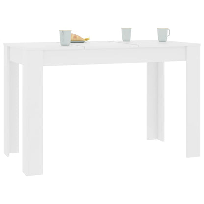 Table à manger Blanc 120x60x76 cm Bois d'ingénierie