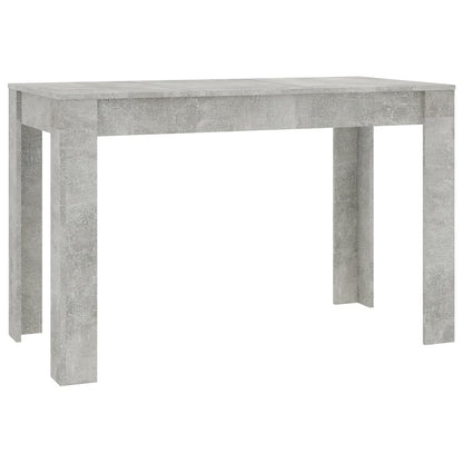 Table à manger Gris béton 120x60x76 cm Bois d'ingénierie