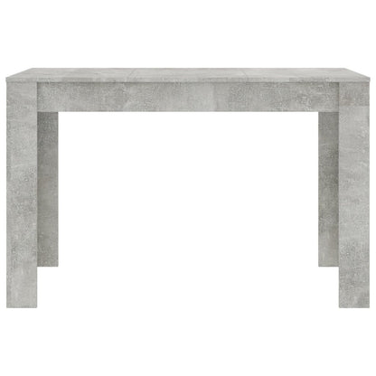 Table à manger Gris béton 120x60x76 cm Bois d'ingénierie