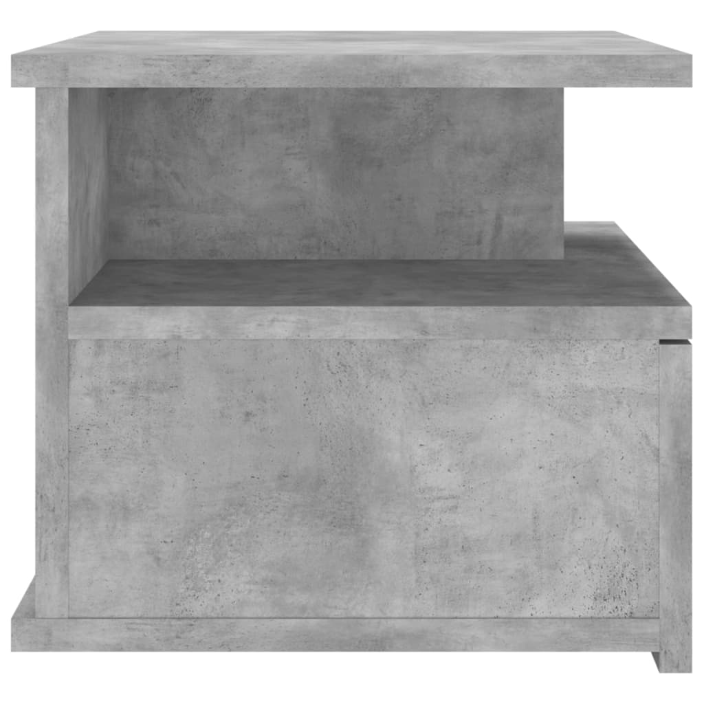 Tables de chevet flottantes 2 pcs Gris béton Bois d'ingénierie