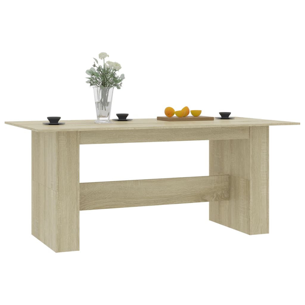 Table à manger Chêne sonoma 180x90x76 cm Bois d’ingénierie