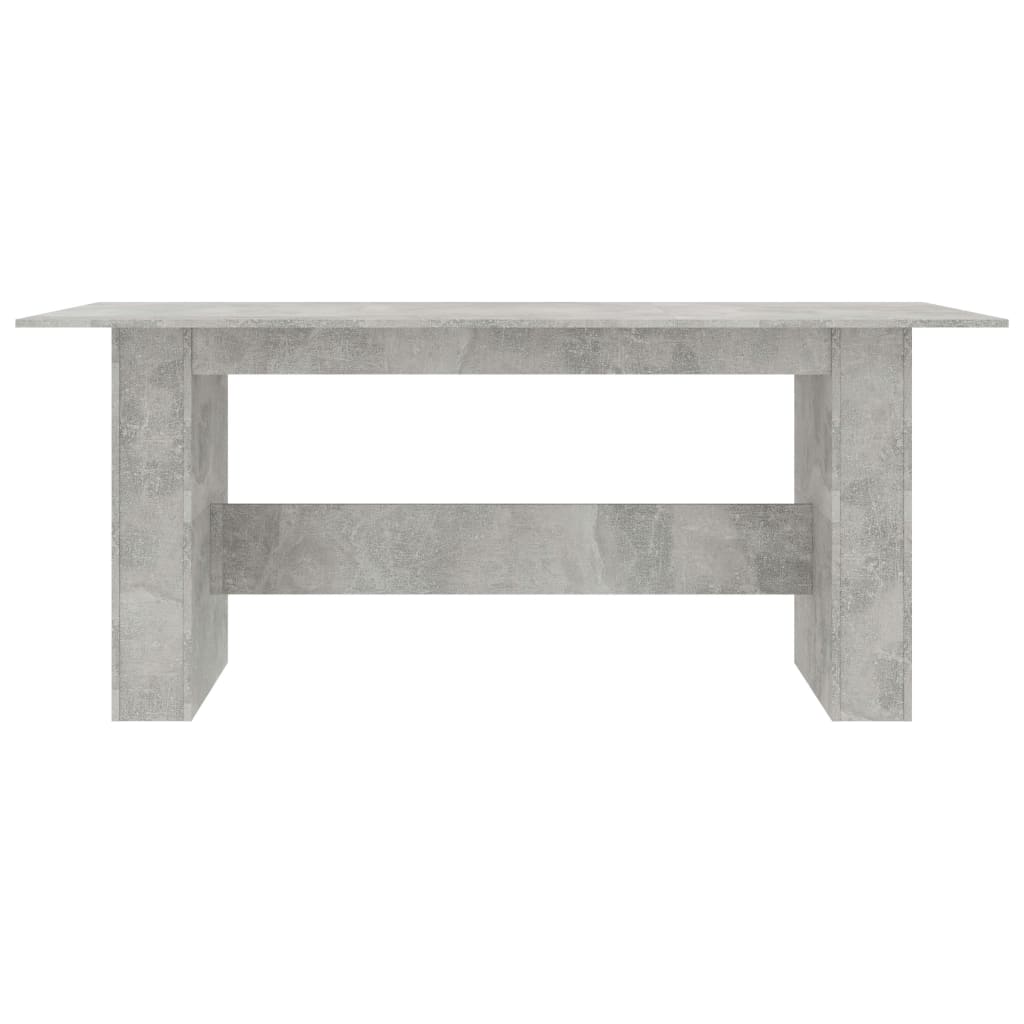 Table à manger Gris béton 180x90x76 cm Bois d’ingénierie