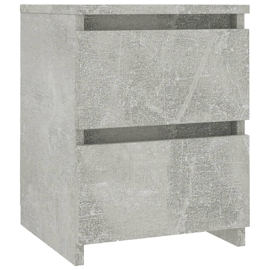 Table de chevet Gris béton 30x30x40 cm Bois d’ingénierie