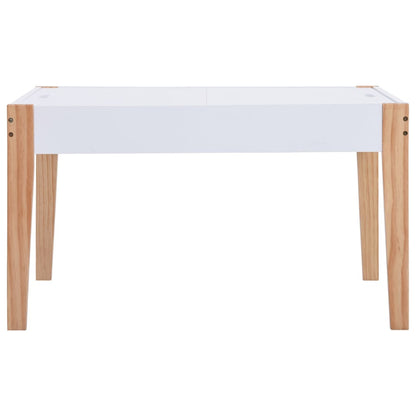 Ensemble de table et chaises pour enfants 3 pcs Noir et blanc