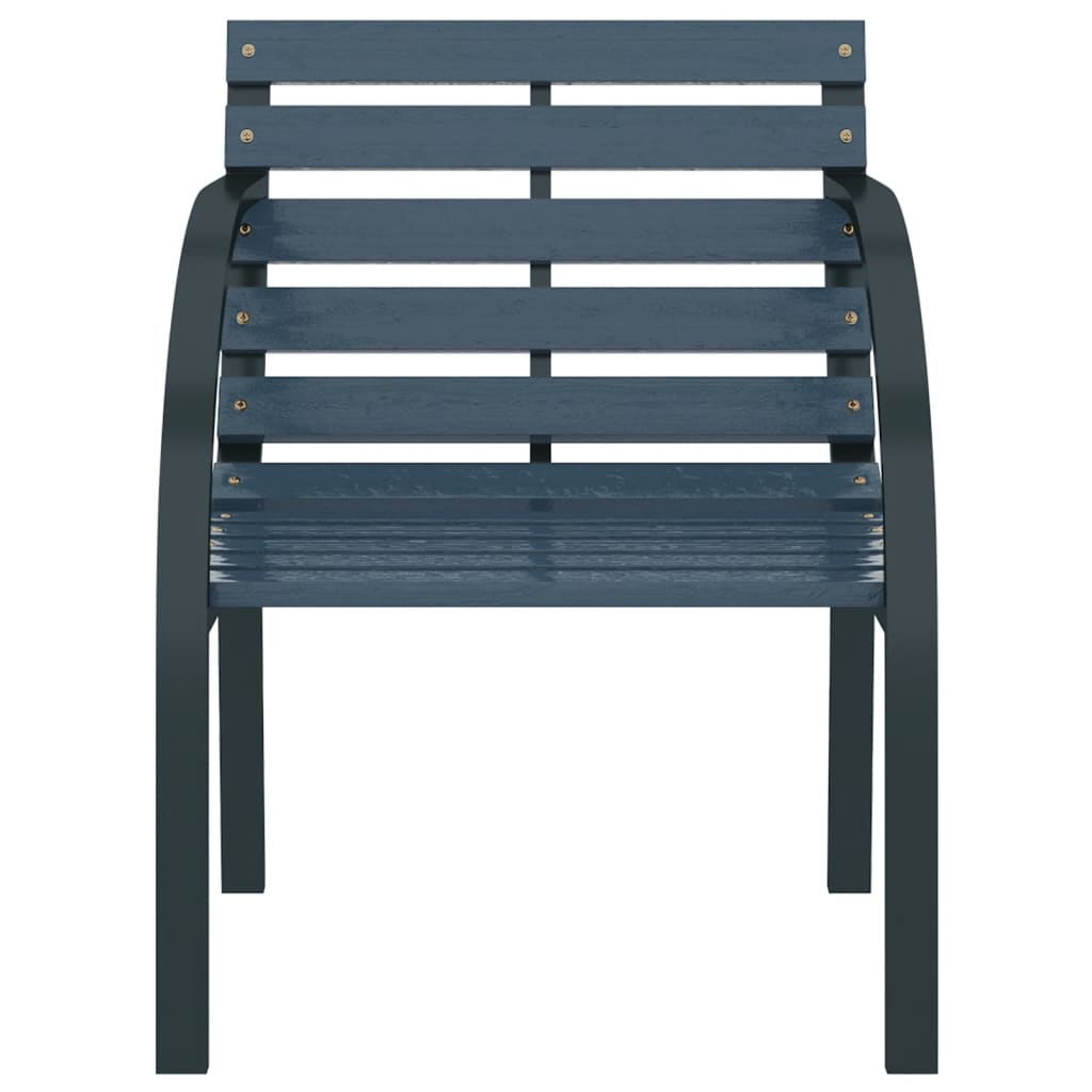 Chaises de jardin lot de 2 Gris Bois