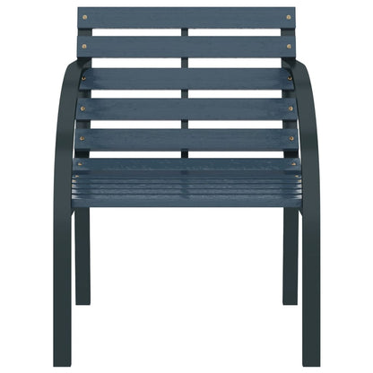 Chaises de jardin lot de 2 Gris Bois