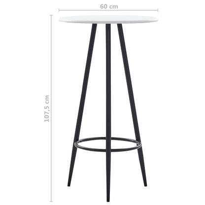 Table de bar Blanc 60 x 107,5 cm MDF