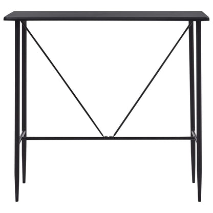 Table de bar Noir 120x60x110 cm MDF