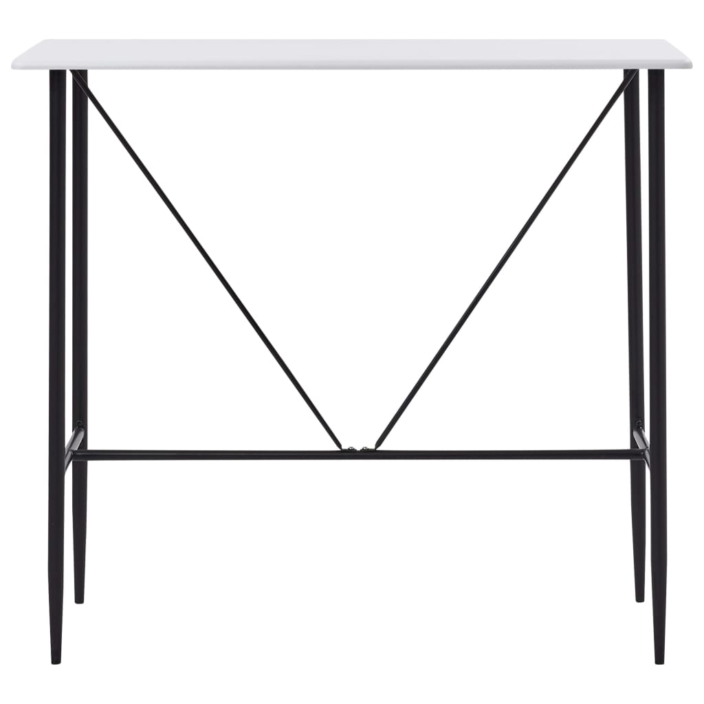 Table de bar Blanc 120x60x110 cm MDF