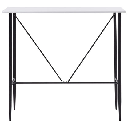 Table de bar Blanc 120x60x110 cm MDF