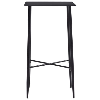 Table de bar Noir 60x60x111 cm MDF