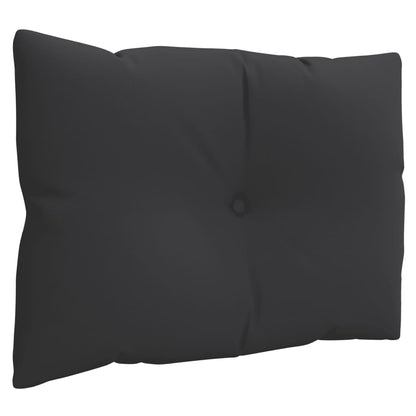 Coussins de palette lot de 3 noir tissu