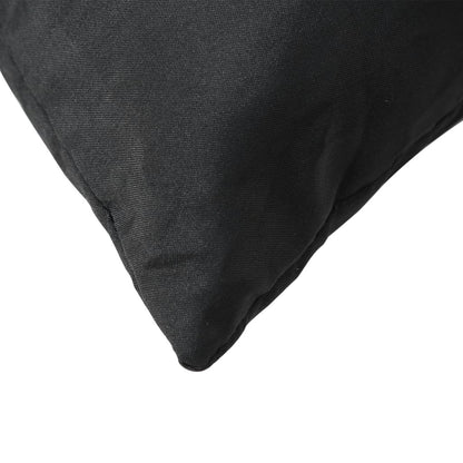 Coussins de palette lot de 3 noir tissu