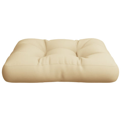 Coussin de palette beige 60x61,5x10 cm tissu