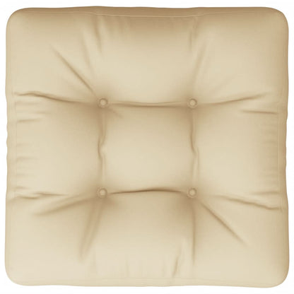 Coussin de palette beige 60x61,5x10 cm tissu