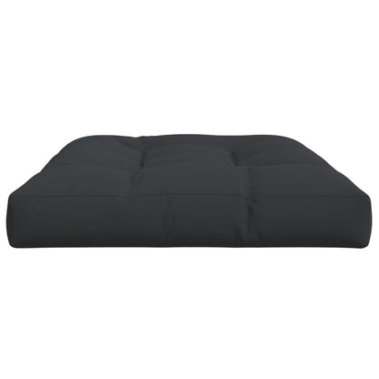 Coussin de palette noir 120x80x12 cm tissu