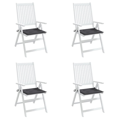 Coussins de chaise de jardin lot de 4 anthracite 40x40x3 cm