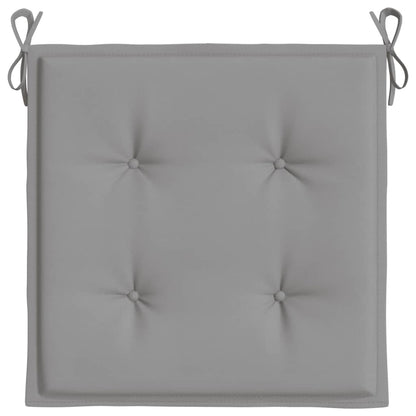 Coussins de chaise de jardin lot de 4 gris 40x40x3 cm