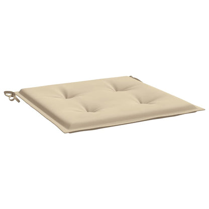 Coussins de chaise jardin lot de 4 beige 40x40x3cm tissu oxford