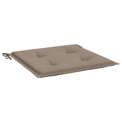 Coussins de chaise de jardin lot de 2 taupe 50x50x3 cm