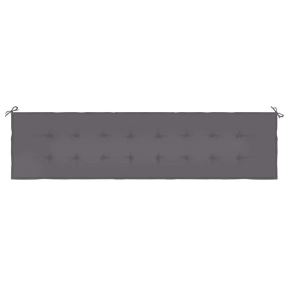 Coussin de banc de jardin anthracite 200x50x3 cm tissu oxford