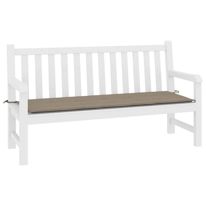 Coussin de banc de jardin taupe 200x50x3 cm tissu oxford