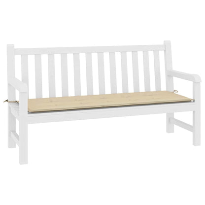 Coussin de banc de jardin beige 200x50x3 cm tissu oxford