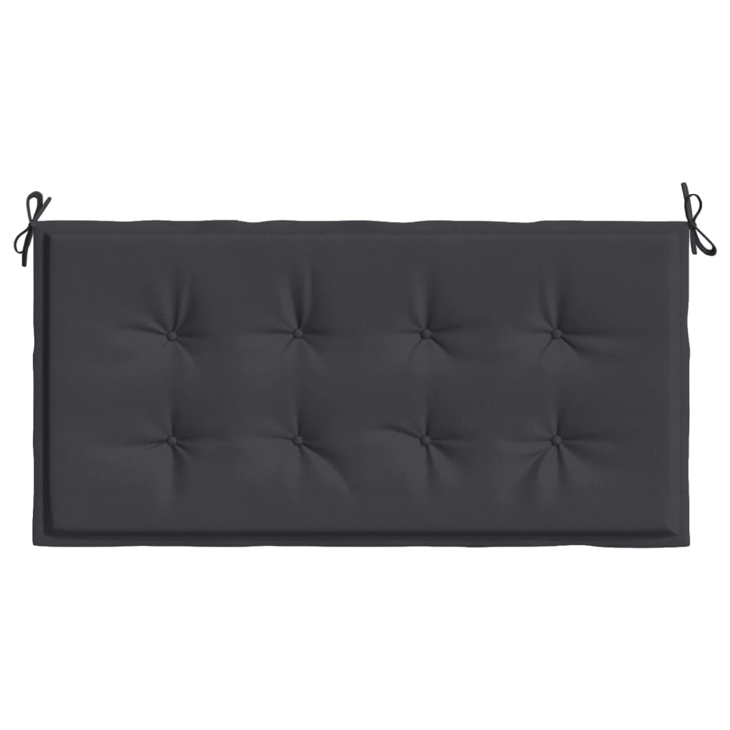 Coussin de banc de jardin noir 100x50x3 cm tissu oxford