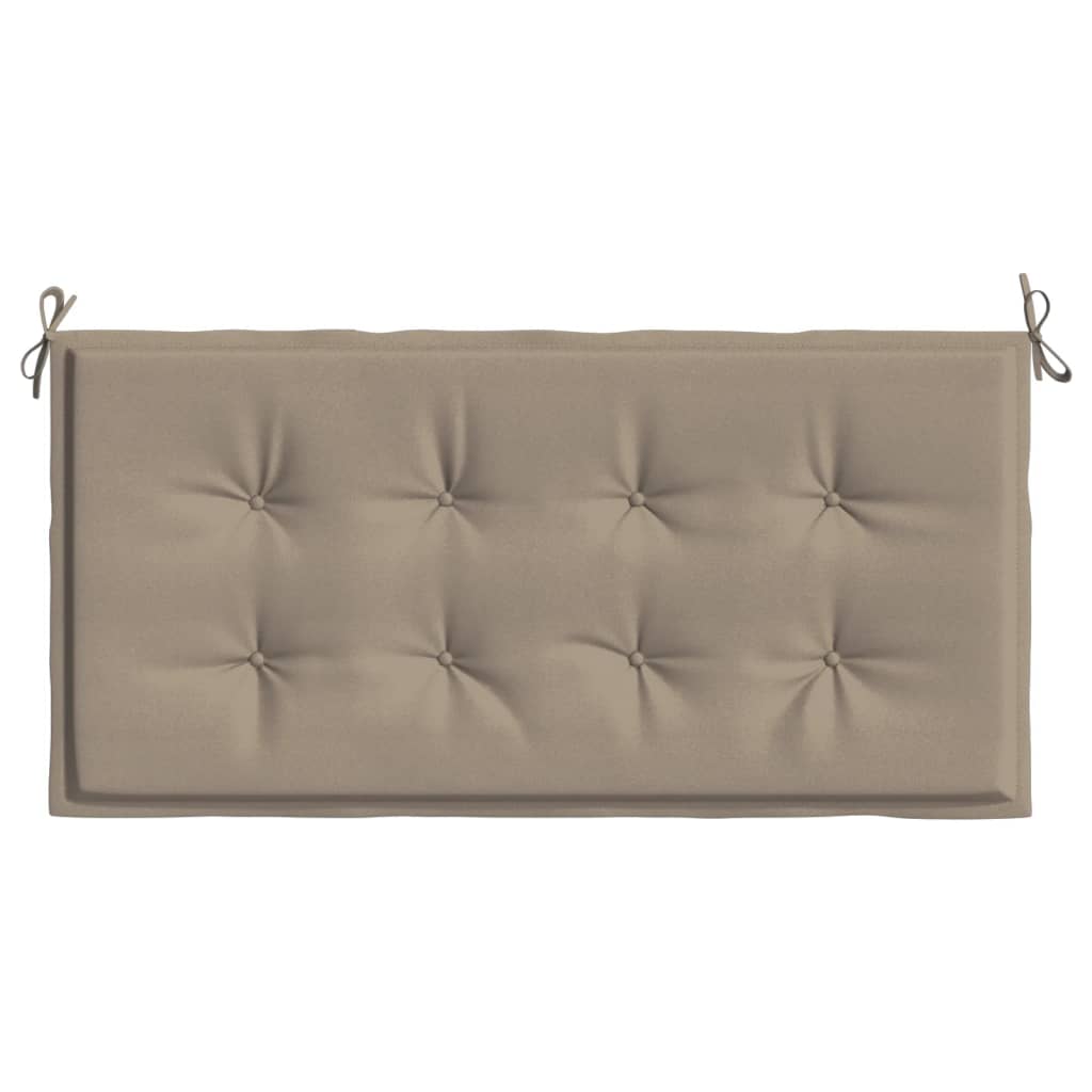 Coussin de banc de jardin taupe 100x50x3 cm tissu oxford