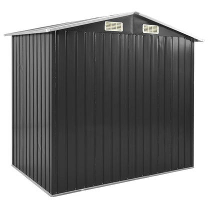 Abri de jardin avec étagère Anthracite 205x130x183 cm Fer